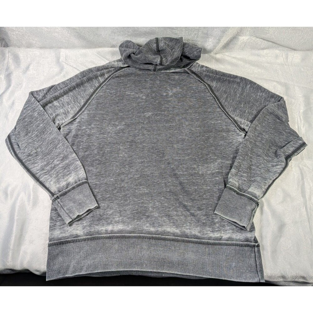 Hard Rock Hotel & Casino Tulsa Hoodie Men's XL Gray Acid Wash Pullover - Picture 2 of 7